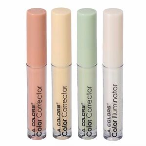 L.A. COLORS 4-Pc Color Corrector Cosmetic Set with Illuminator & Brighteners